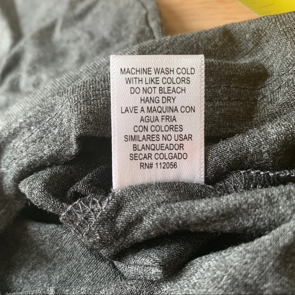 NEW Cozy Gray Long Sleeve Dress L - Picture 5 of 7